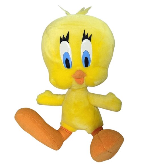 Six Flags Tweety Bird 17 inch Plush Loony Tunes Stuffed Animal Souvenir Toy - Picture 1 of 6